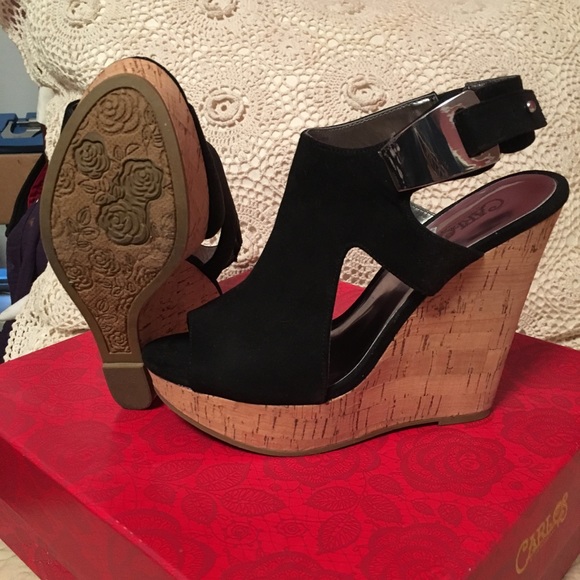 Carlos black wedges - Picture 7 of 8